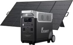 FOSSiBOT F3600 Pro con Pannello Solare 420W - Power Station 3840Wh 3600W + Pannello Solare - Kit Completo Backup Casa e Uso Professionale