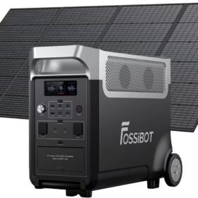 FOSSiBOT F3600 Pro con Pannello Solare 420W – Power Station 3840Wh 3600W + Pannello Solare – Kit Completo Backup Casa e Uso Professionale