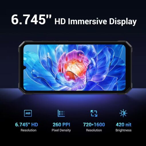 FOSSiBOT F105 Robusto — Android 14, 10300mAh, IP68/IP69K, Dual SIM