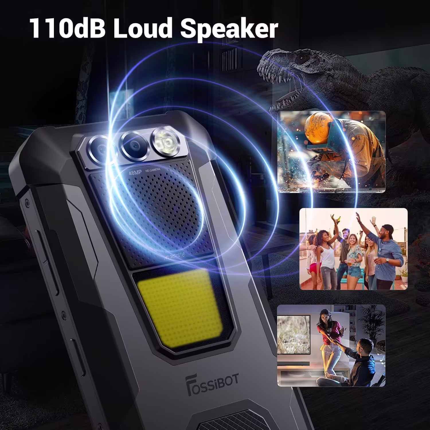 FOSSiBOT F106 Pro Smartphone Rugged Android 14 - Batteria 12000mAh, 48MP Visione Notturna, 15GB RAM 256GB ROM, IP68 Antiurto - immagine 8