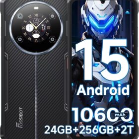 FOSSiBOT F109S — Telefono Rugged Android 15 (2025) con Doppio Schermo, 24GB RAM, 256GB, Batteria 10600 mAh, IP68/IP69K