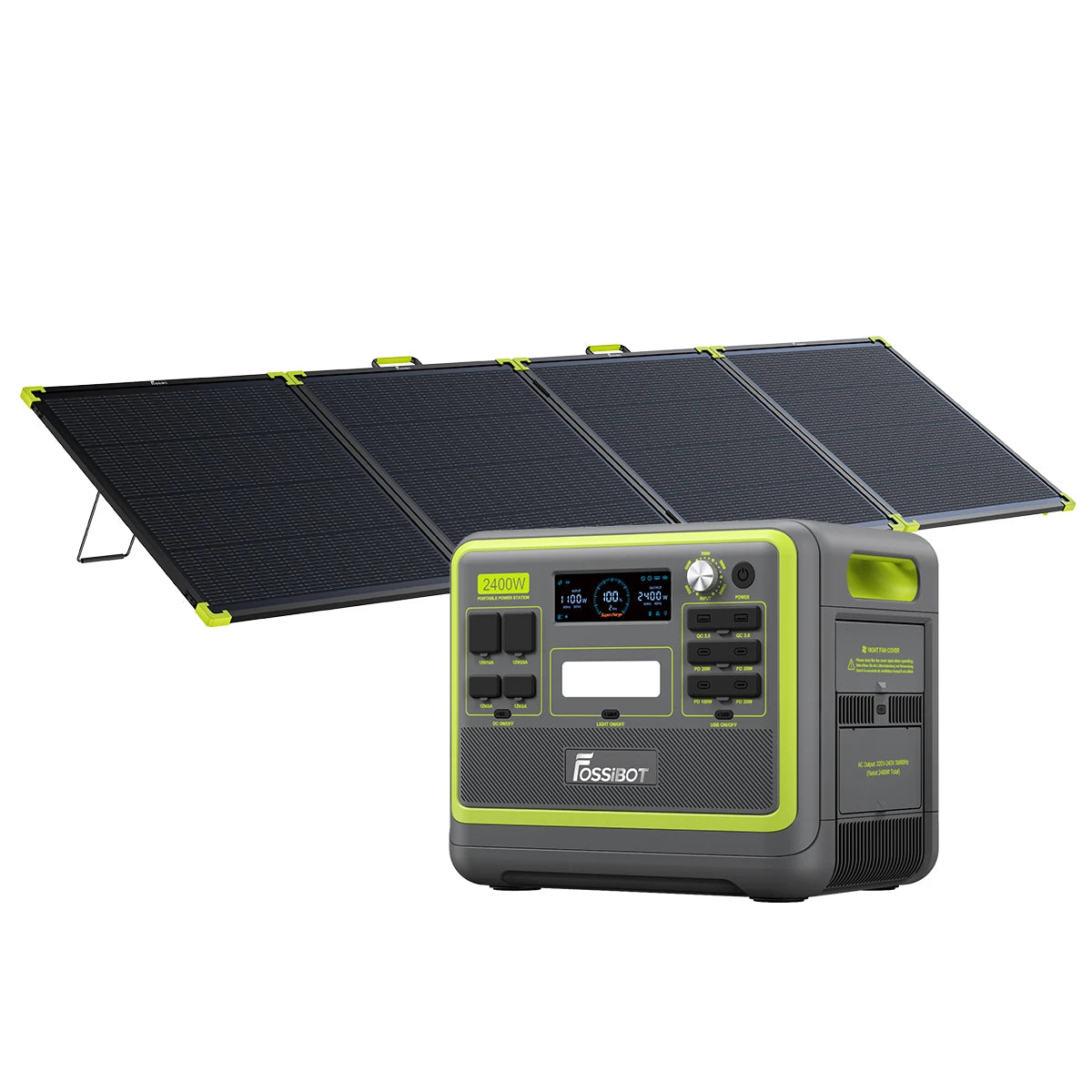 FOSSiBOT F2400 + panel solar 400 W