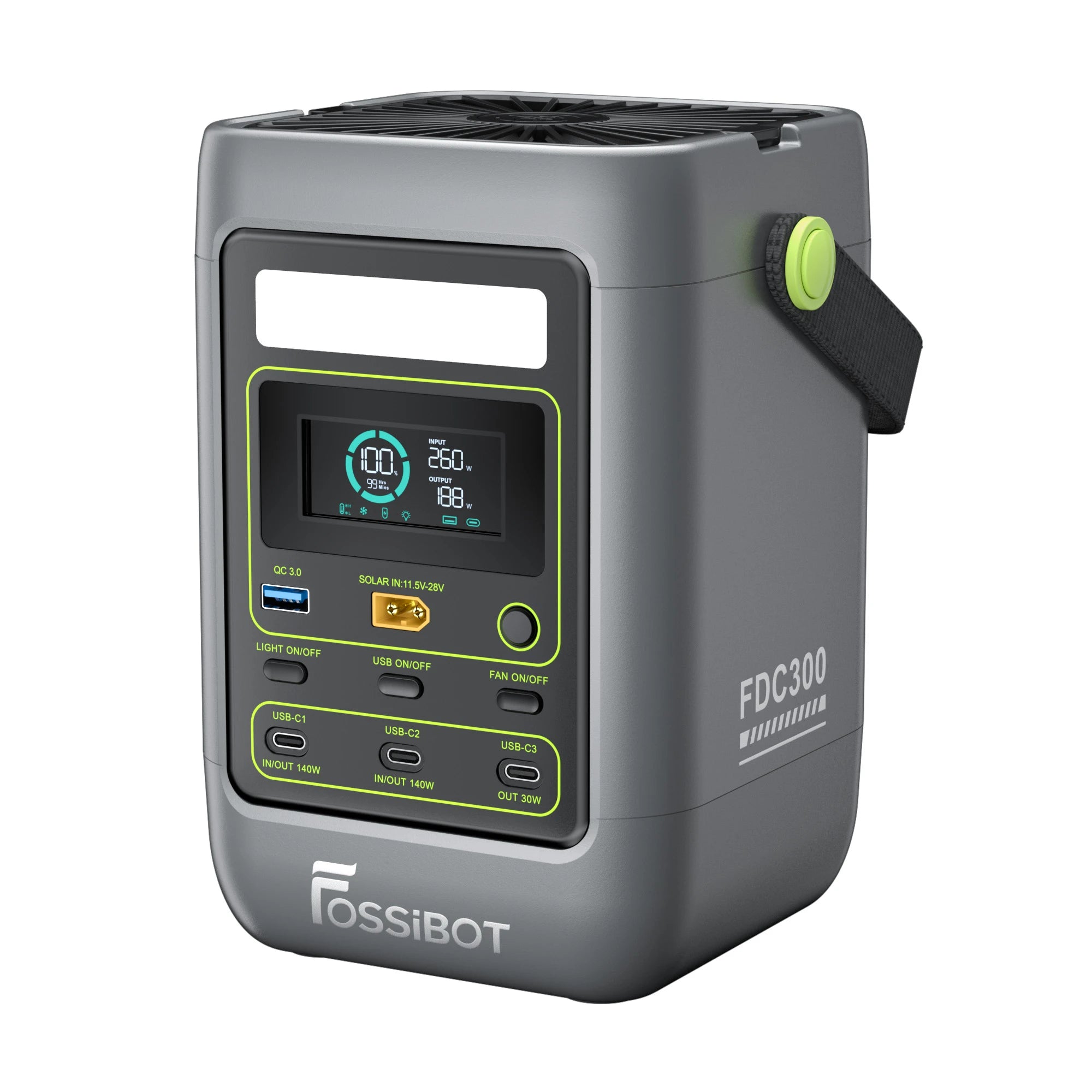 FOSSiBOT FDC300 — USB/DC 288 Wh - immagine 2