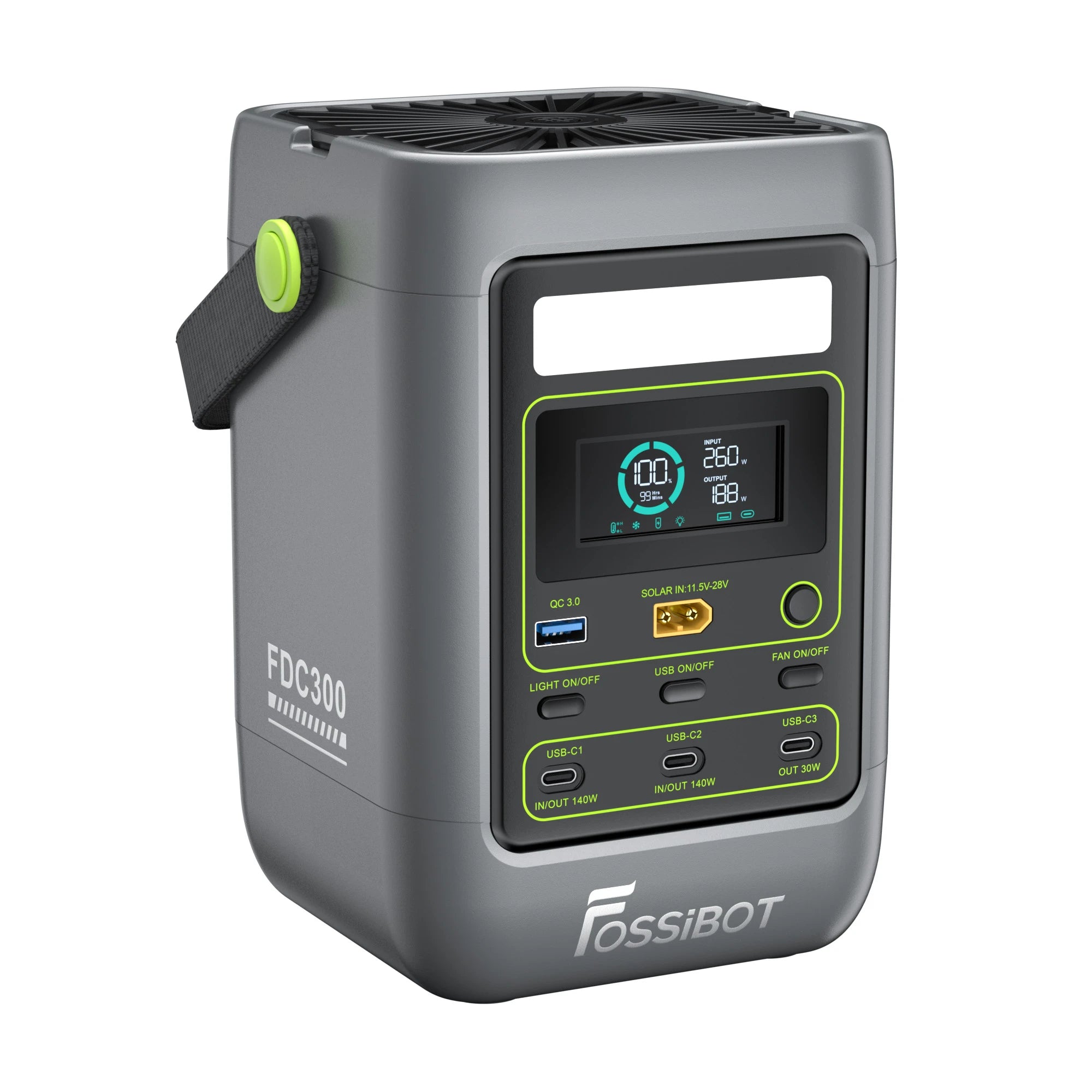 FOSSiBOT FDC300 — USB/DC 288 Wh - immagine 5